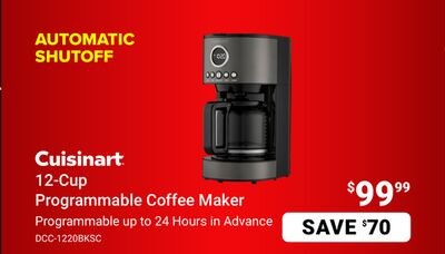 Cuisinart 12-Cup Programmable Coffee Maker