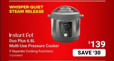 Instant Pot Duo Plus 6.8L Multi-Use Pressure Co…