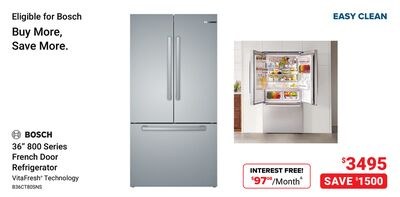 BOSCH 36" 800 Series French Door Refrigerator