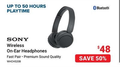 SONY Wireless On-Ear Headphones