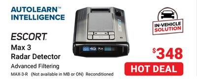 ESCORT Max 3 Radar Detector