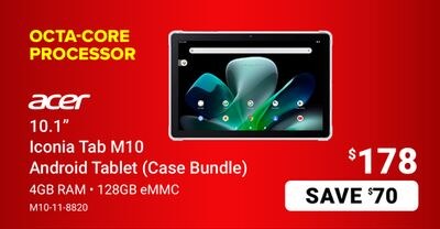 10.1" Iconia Tab M10 Android Tablet (Case Bundl…