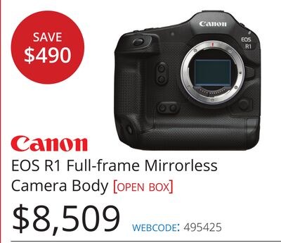 Canon EOS R1 Full-frame Mirrorless Camera Body …