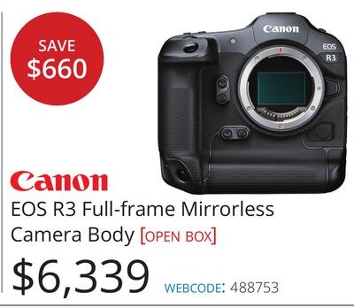 Canon EOS R3 Full-frame Mirrorless Camera Body