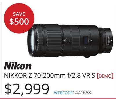 NIKKOR Z 70-200mm f/2.8 VR S [DEMO]