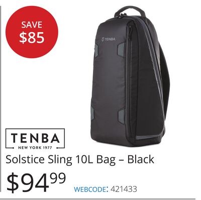 Solstice Sling 10L Bag - Black