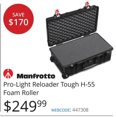 Manfrotto Pro-Light Reloader Tough H-55 Foam Ro…