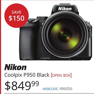 Nikon Coolpix P950 Black [OPEN BOX]