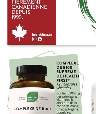 Complexe de B100 Supreme de Health First