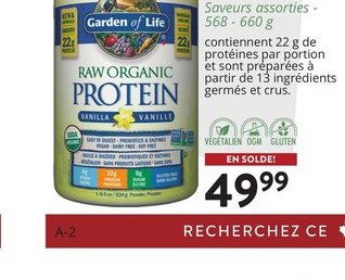 Les Protéines Biologiques Crues de Garden of Li…