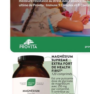 Magnesium Supreme Extra Fort Health First