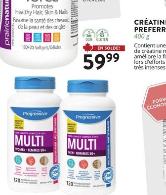 Vitamines Multiples pour Femmes de Progressive