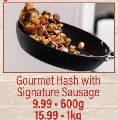 Gourmet Hash with Signature Sausage