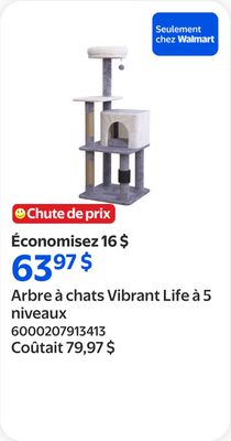 Arbre à chats Vibrant Life à 5 niveaux
