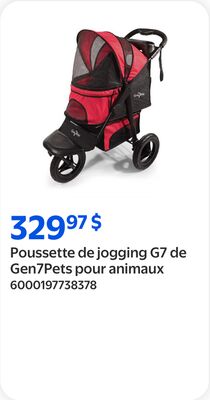 Poussette de jogging G7 de Gen7Pets pour animaux