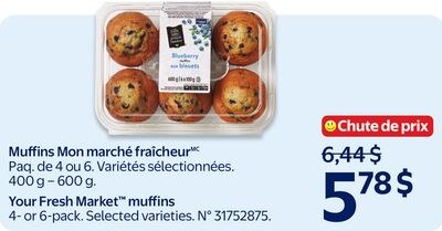Muffins Mon marché fraîcheur