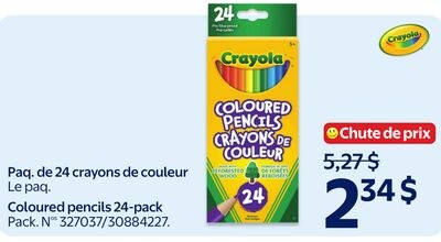 Paq. de 24 crayons de couleur