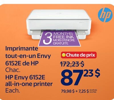 Imprimante tout-en-un Envy 6152E de HP
