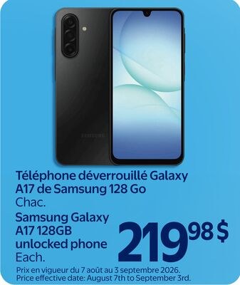 Téléphone déverrouillé Galaxy S A17 de Samsung …