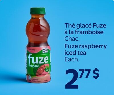 Thé glacé Fuze à la framboise