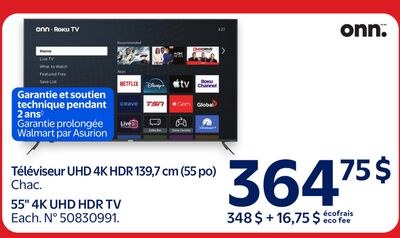 Téléviseur UHD 4K HDR 139,7 cm (55 po)