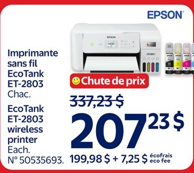 Imprimante sans fil EcoTank ET-2803