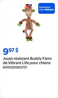 Jouet résistant Buddy Farm de Vibrant Life pour…