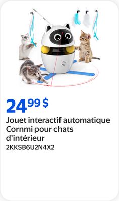 Jouet interactif automatique Cornmi pour chats …