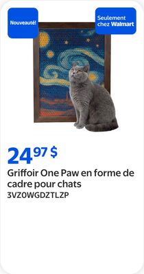 Griffoir One Paw en forme de cadre pour chats