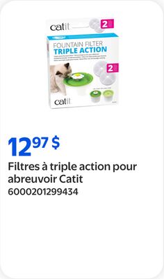 Filtres à triple action pour abreuvoir Catit