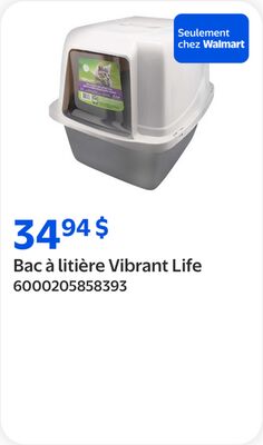 Bac à litière Vibrant Life
