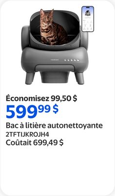 Bac à litière autonettoyante