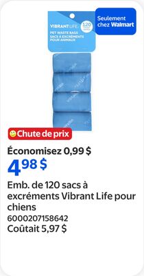 Emb. de 120 sacs à excréments Vibrant Life pour…