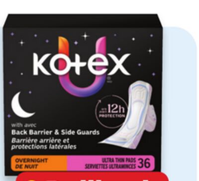 Kotex Ultra Thin pads or liners
