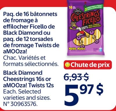 Paq. de 16 bâtonnets de fromage à effilocher Fi…