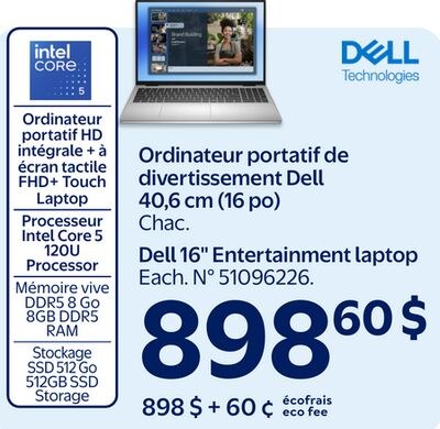 Ordinateur portatif de divertissement Dell 40,6…