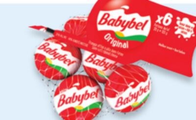 Paq. de 6 portions de fromage Mini Babybel ou p…