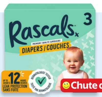 Boite ultra économique de couches Rascals