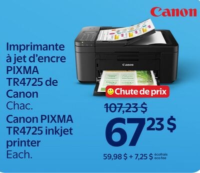 Imprimante à jet d'encre PIXMA TR4725 de Canon