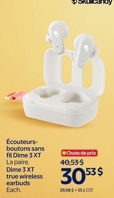 Écouteurs-boutons sans fil Dime 3 XT