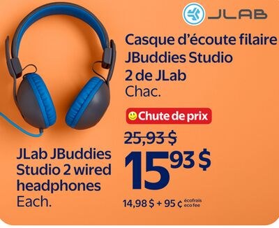 Casque d'écoute filaire JBuddies Studio 2 de JL…