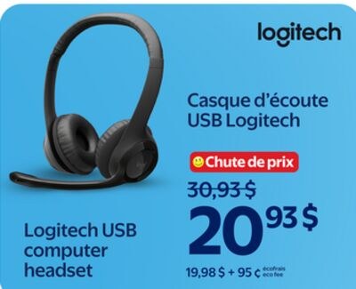 Casque d'écoute USB Logitech