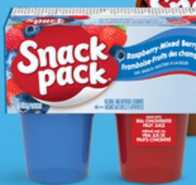 Coupes de crème-dessert Snack Pack