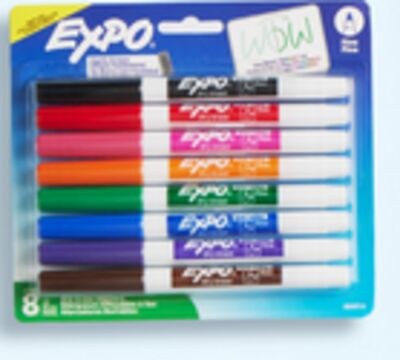 Paq. de 8 marqueurs effaçables à sec Expo