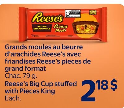 Grands moules au beurre d'arachides Reese's ave…