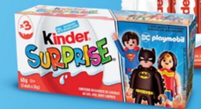 Paq. de 6 3 oeufs Surprise de Kinder