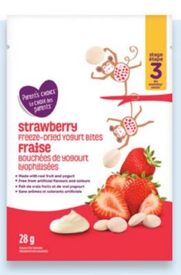 Bouchées de yogourt lyophilisées Le choix des p…