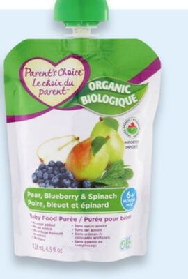Sachet de purée biologique Le choix des parents