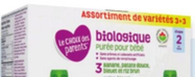 Boîte de sachets de purée biologique Le choix d…