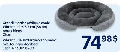 Grand lit orthopédique ovale Vibrant Life 96,5 …